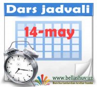 14-may dars jadvali